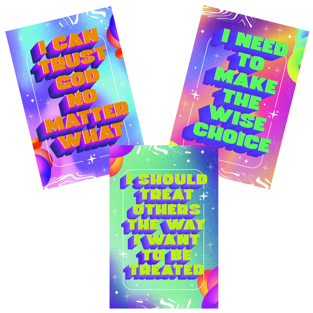 252 Kids Basic Truths - 3 Poster Set (25 - 26)