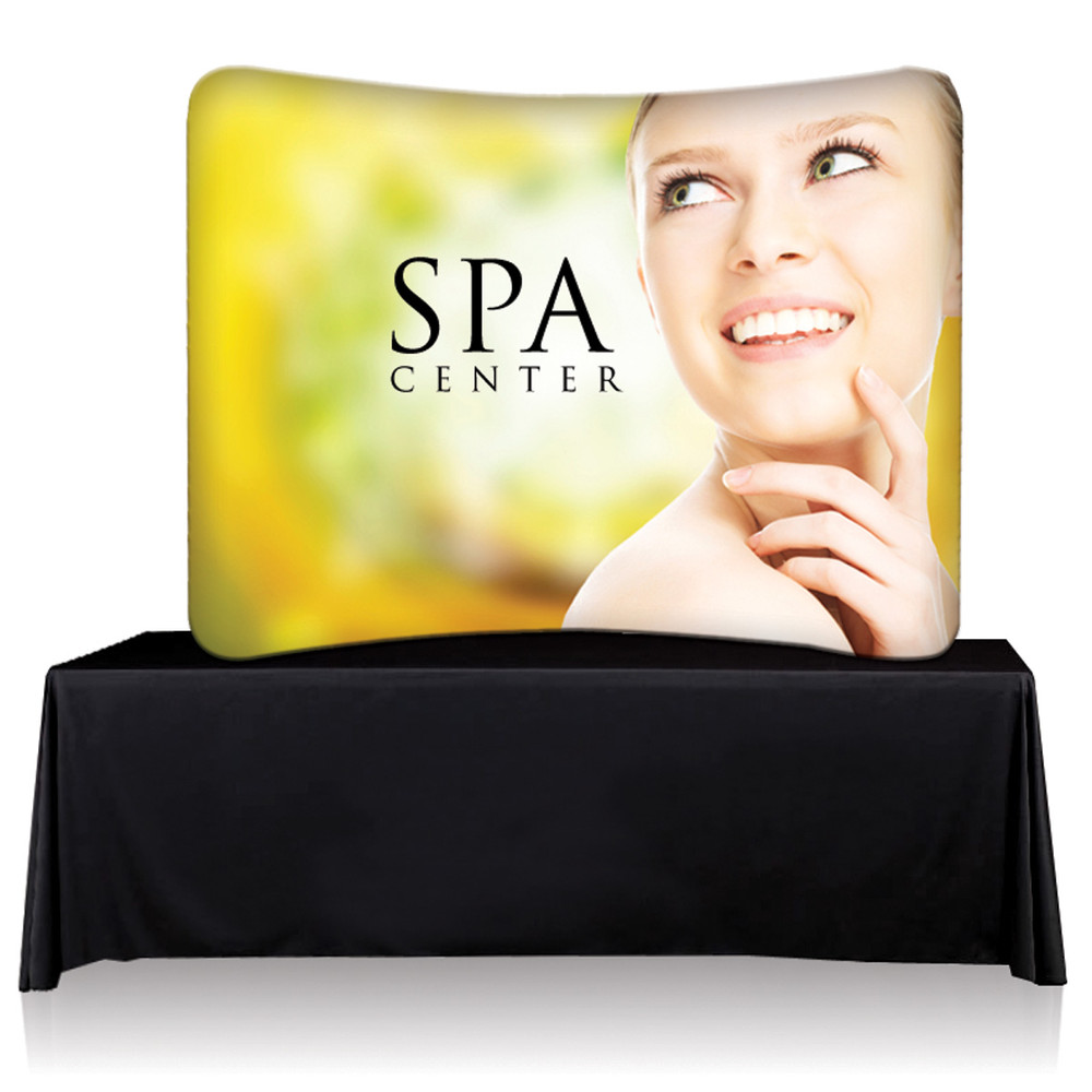 EZ Tube Display - 8ft Curve Table Top