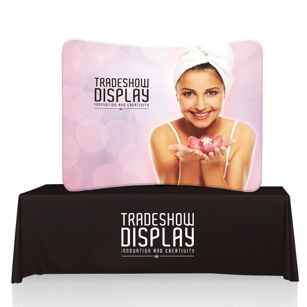 EZ Tube Display - 6ft Curve Table Top