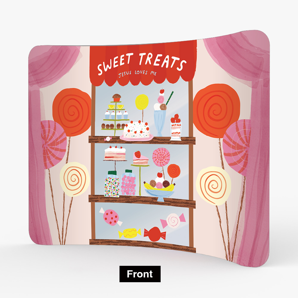 FirstLook_Feb-March_Tension_Fabric_Stand_10ft Curved_Front